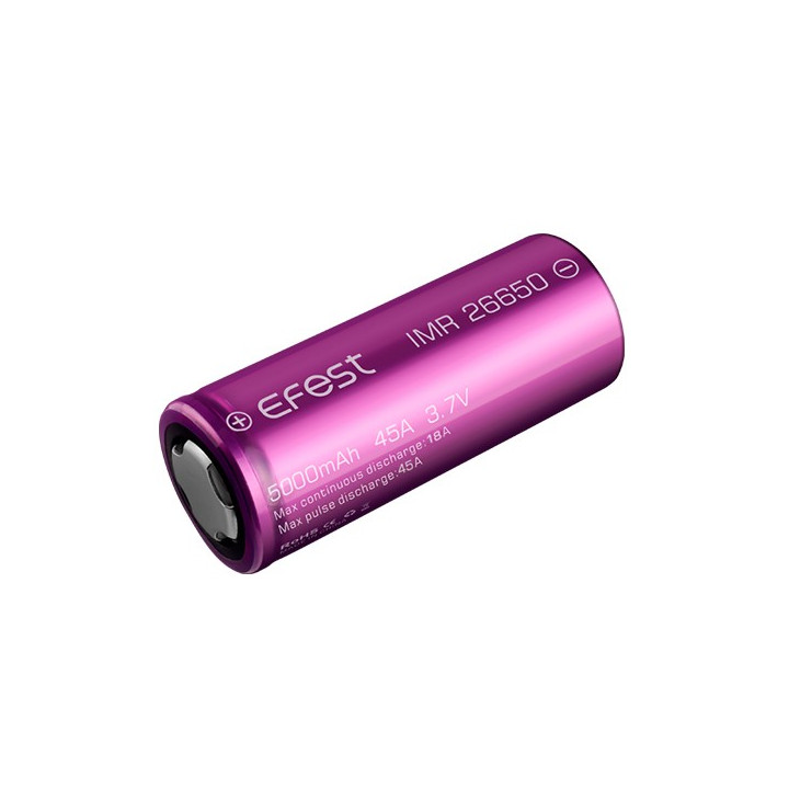 Bateria Efest IMR 26650 5000mah 45A flat top