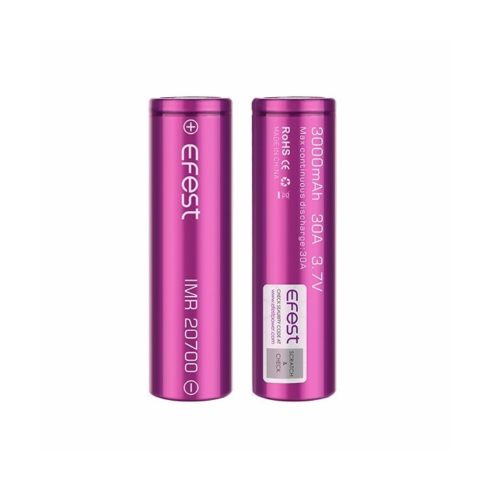 Bateria Efest 20700 3000MAH 30A